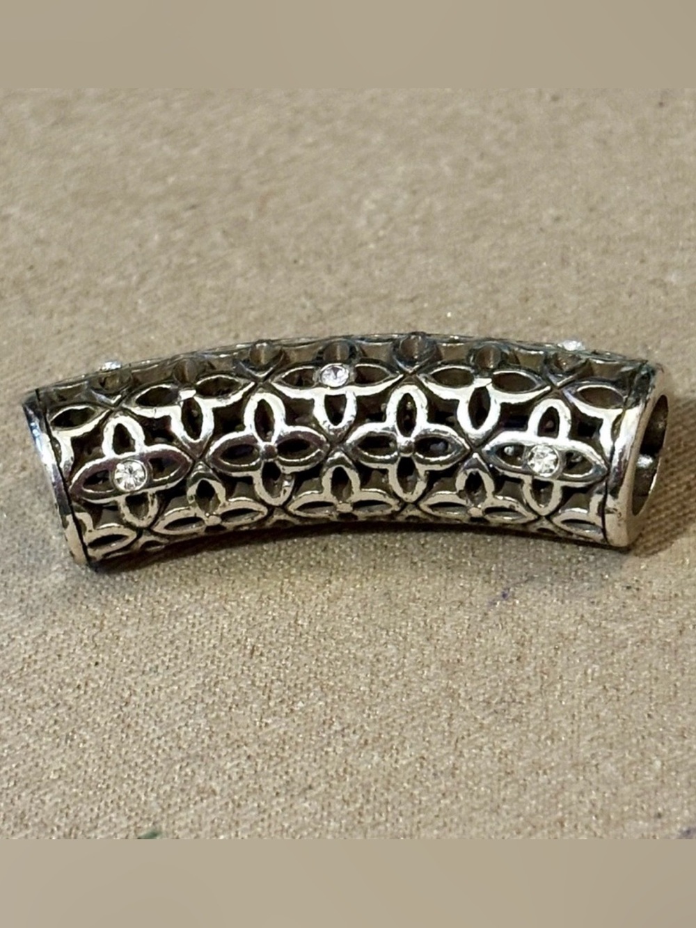 🆕Listing Brighton Lattice Flower Long bead Pierced floral design Crystal accents